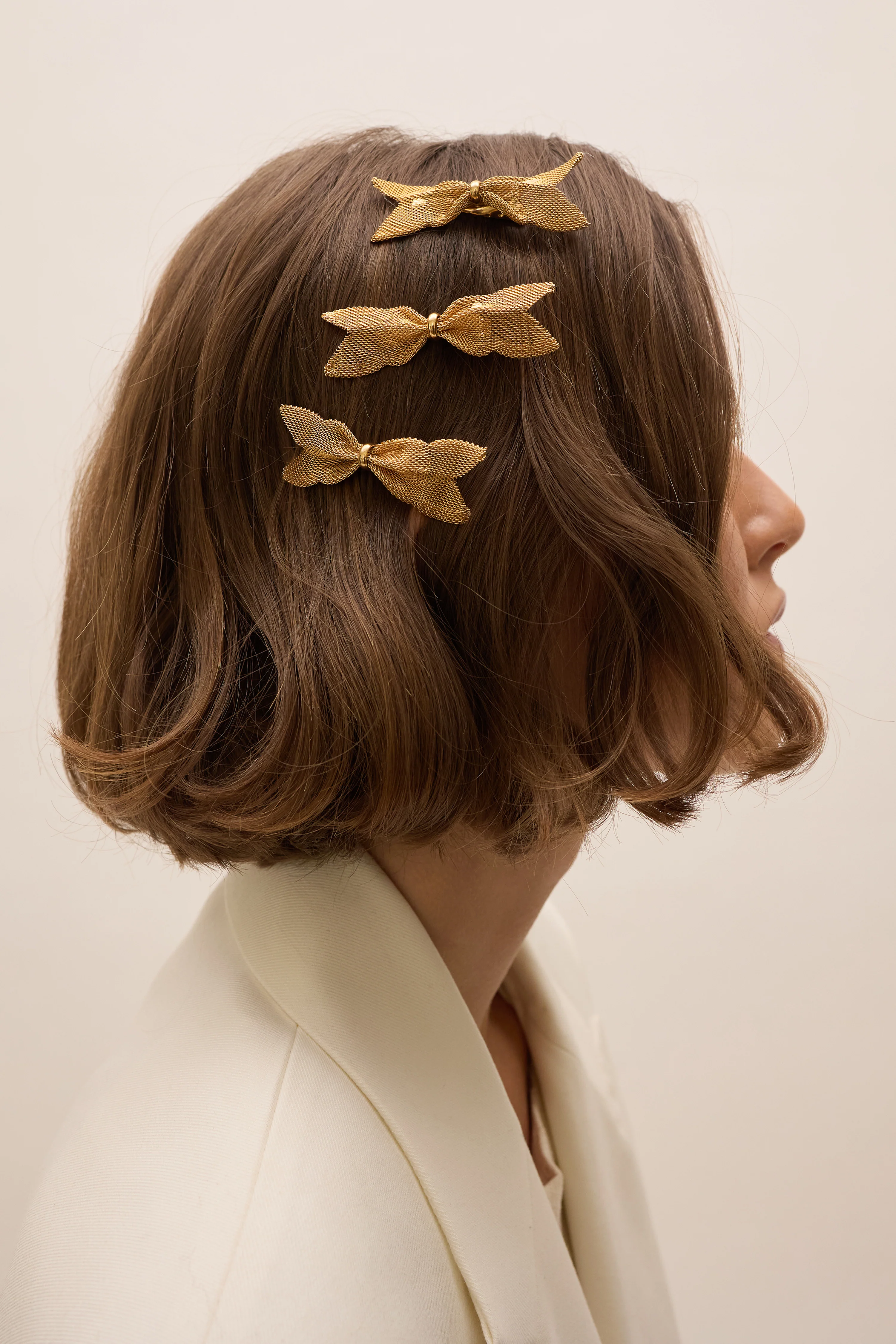 Charlotte Bow Clip Set of 3 - Image 3