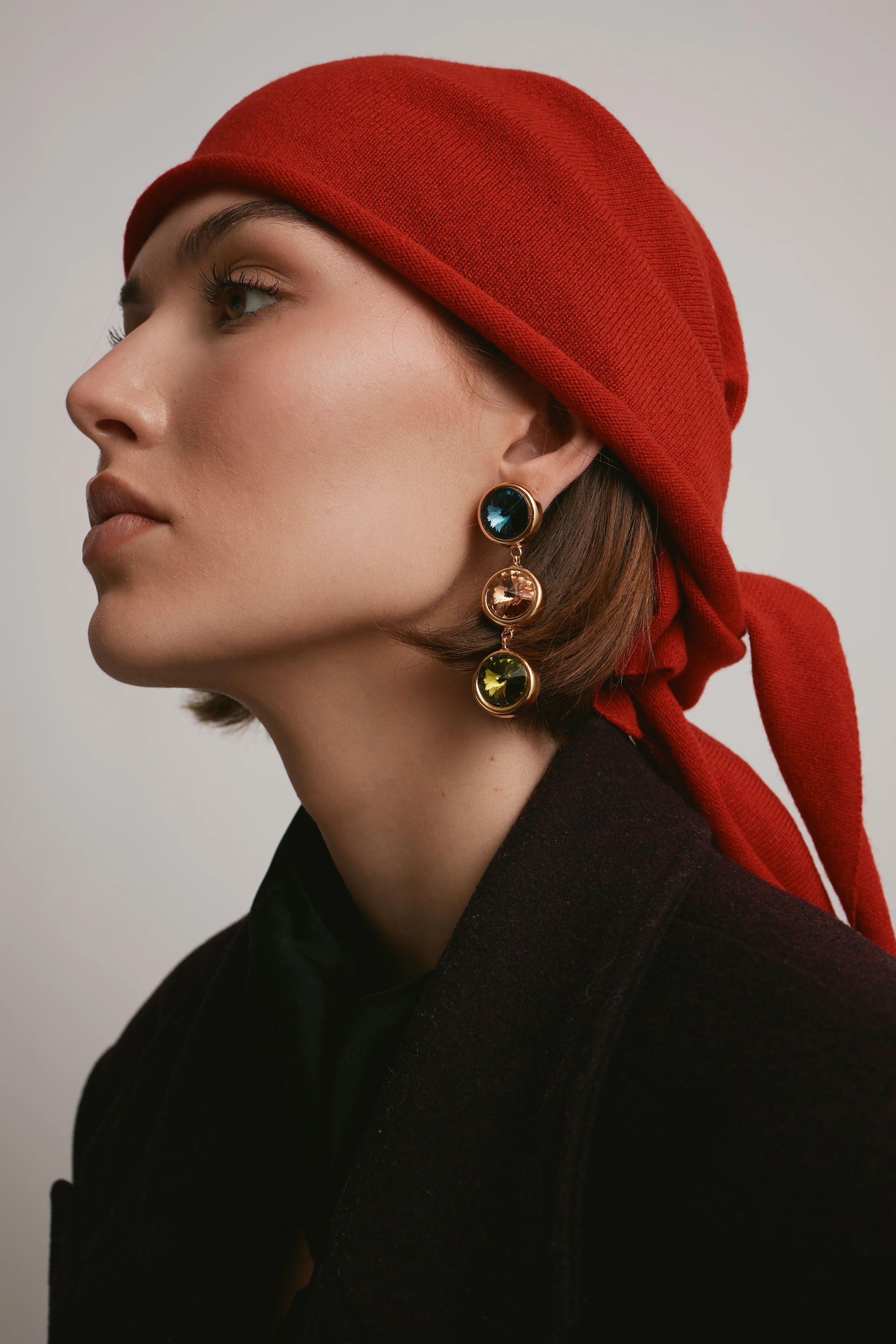Clare Crystal Linear Earrings - Image 5