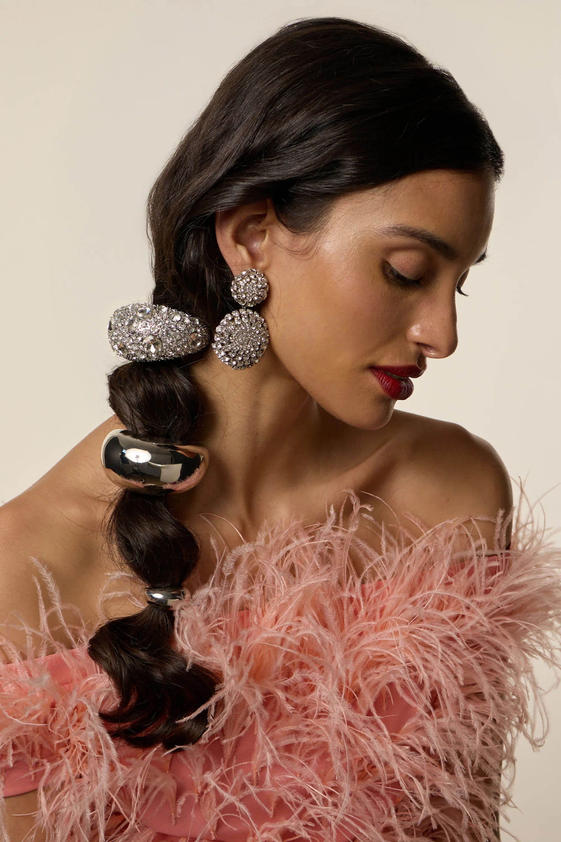 Crystal Pave Dome Pony Cuff - Image 12