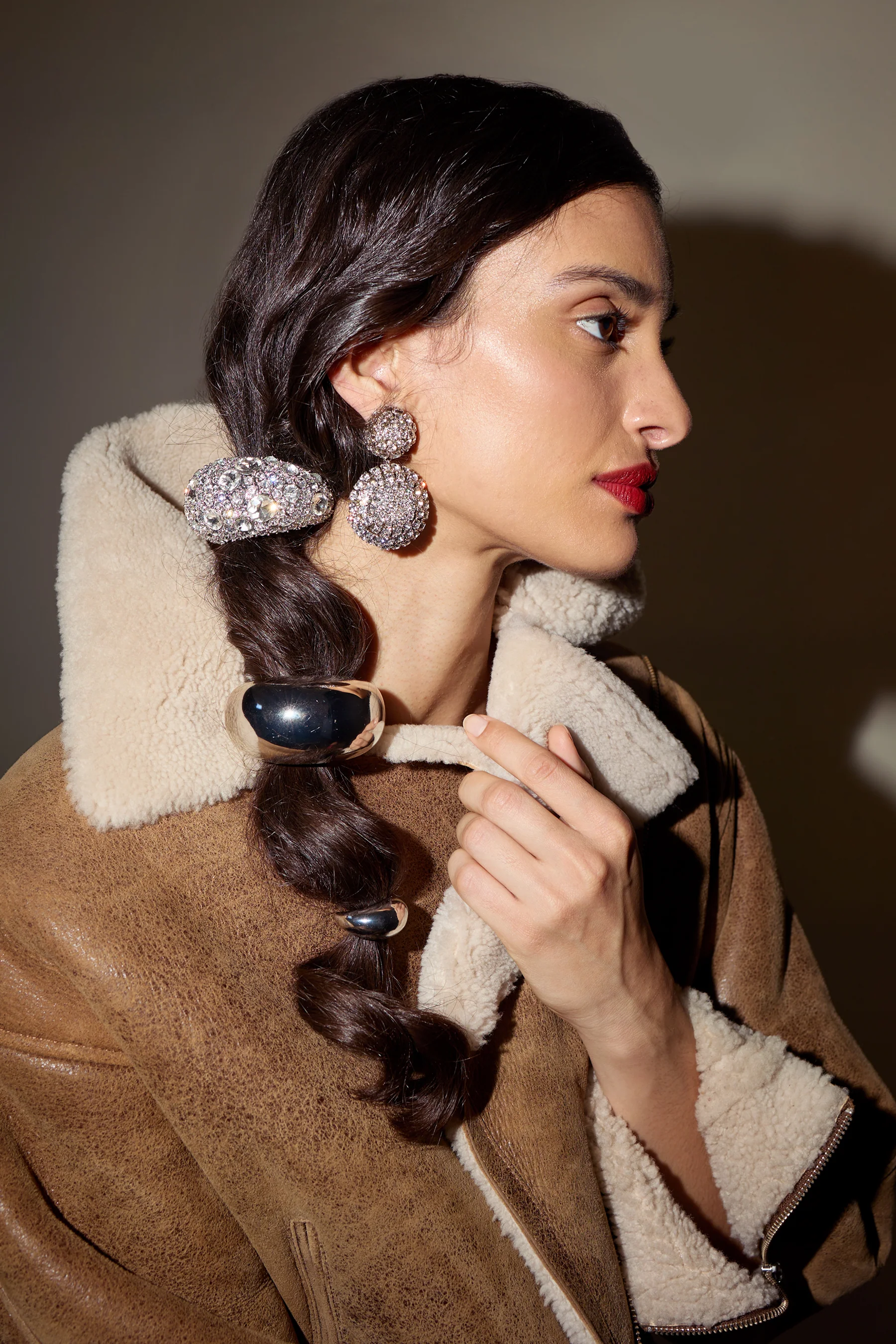 Crystal Pave Dome Pony Cuff - Image 9