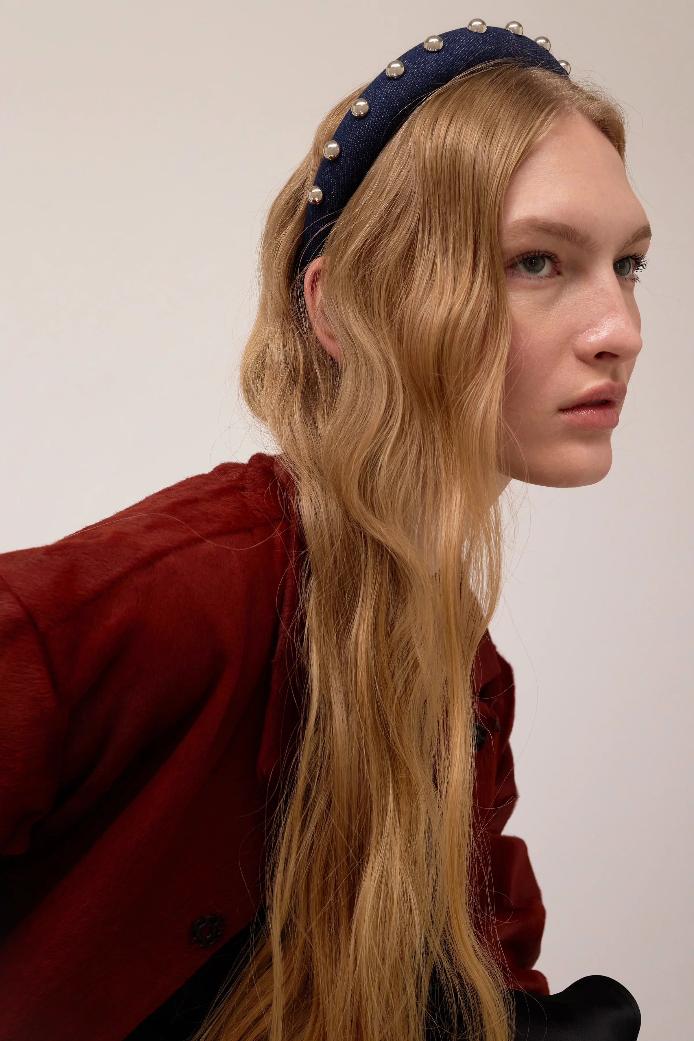 Dakota Denim Studded Headband - Image 2