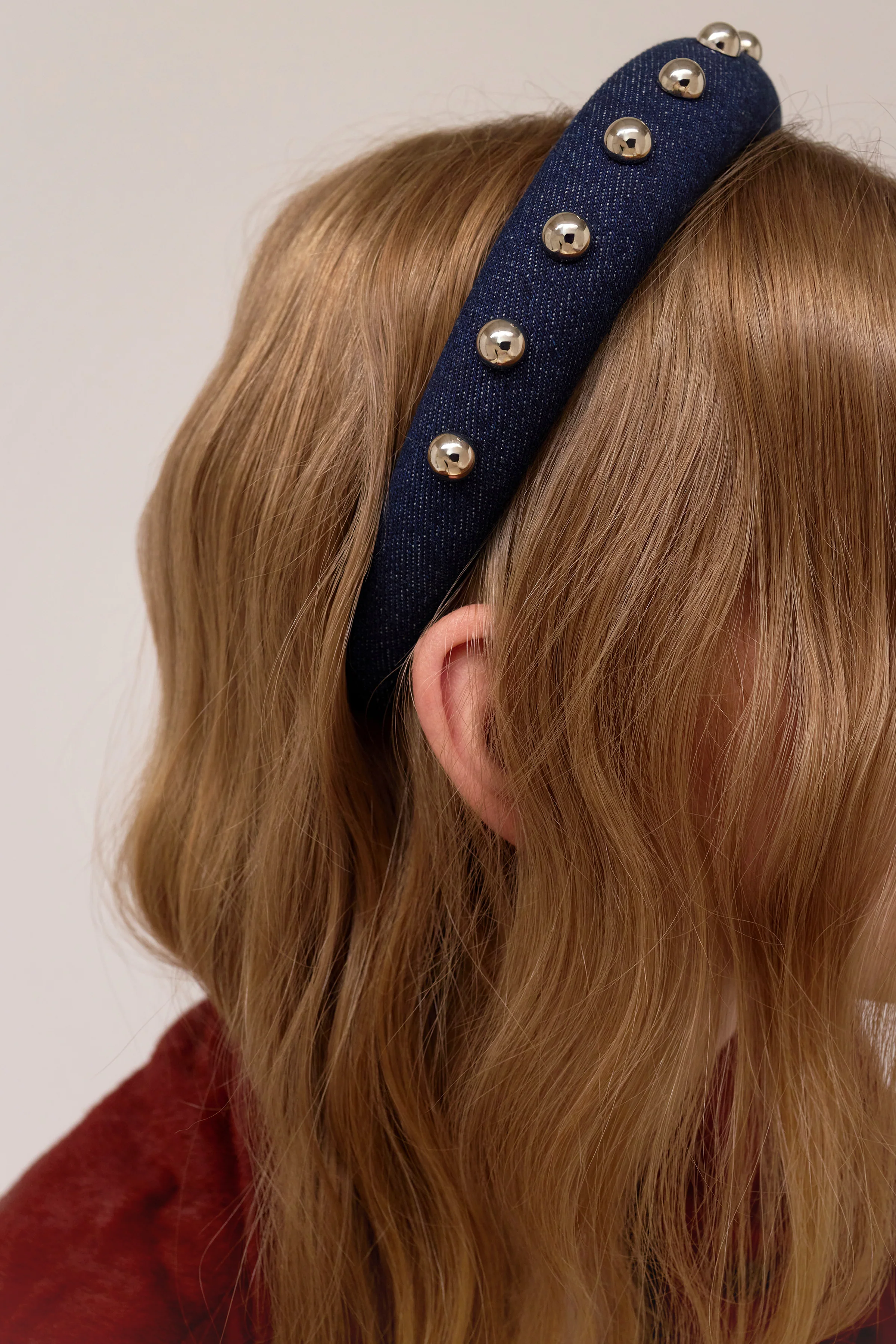 Dakota Denim Studded Headband - Image 3
