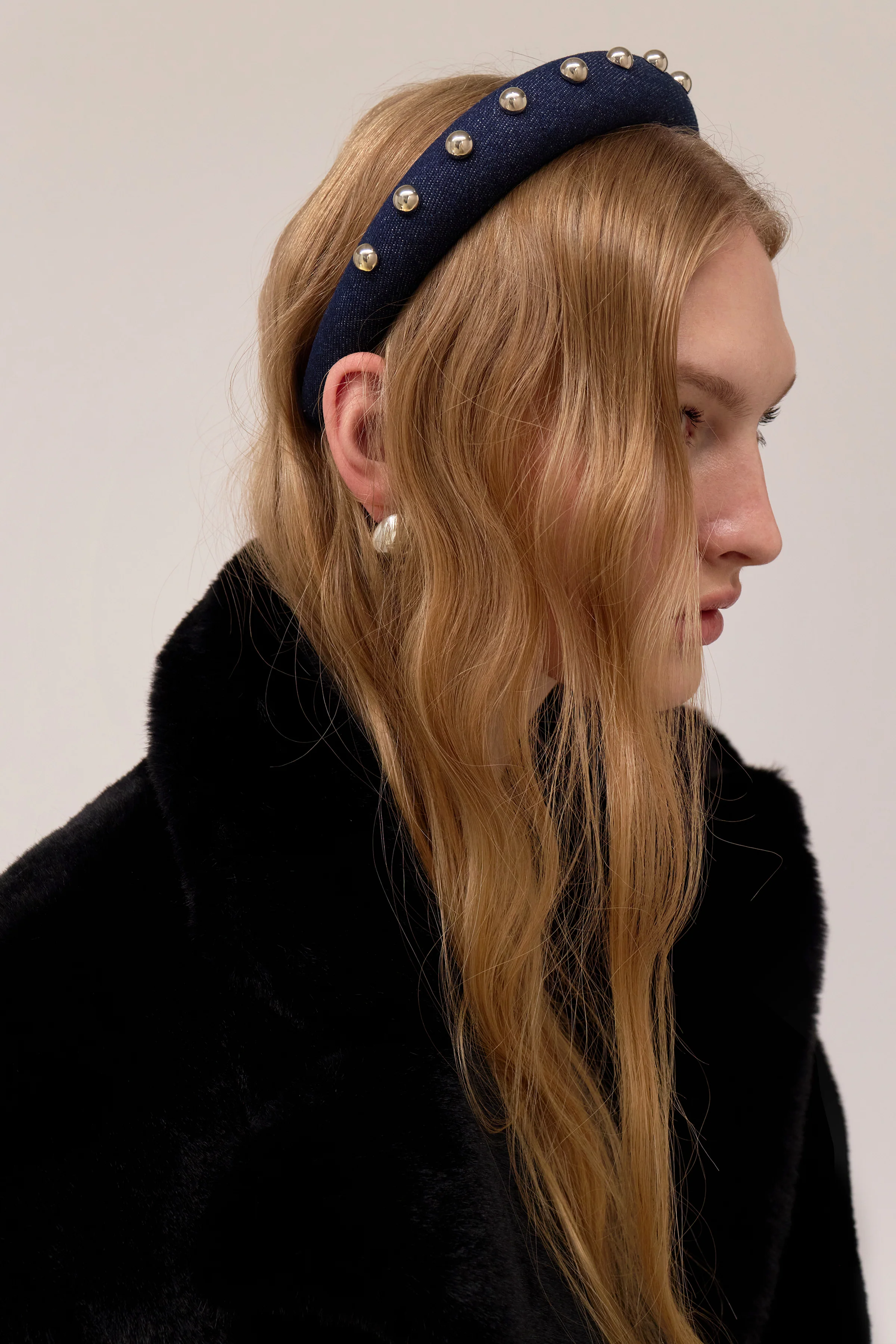 Dakota Denim Studded Headband - Image 4
