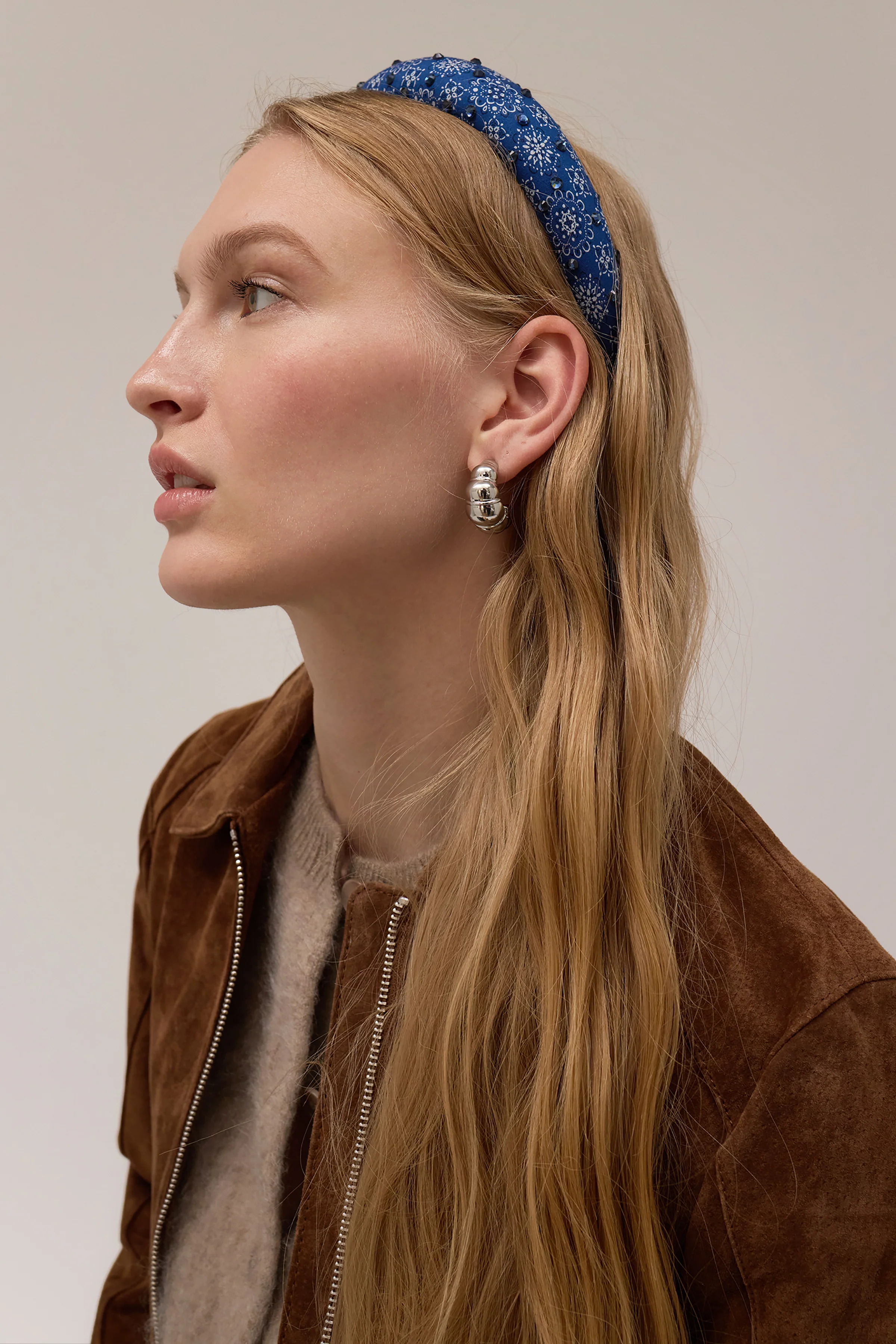Paisley Crystal Padded Headband - Image 5