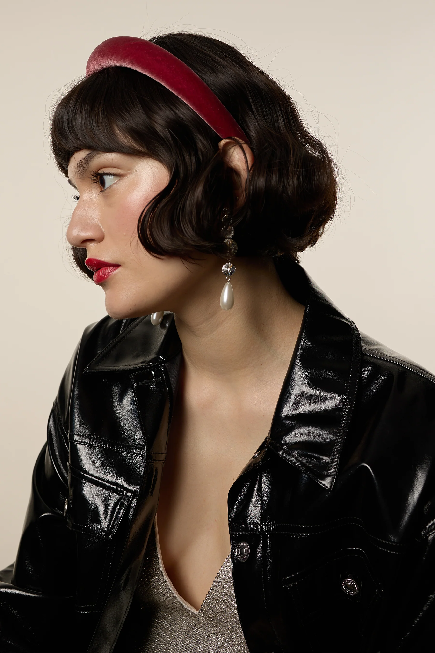 Heloise Velvet Padded Headband - Image 2