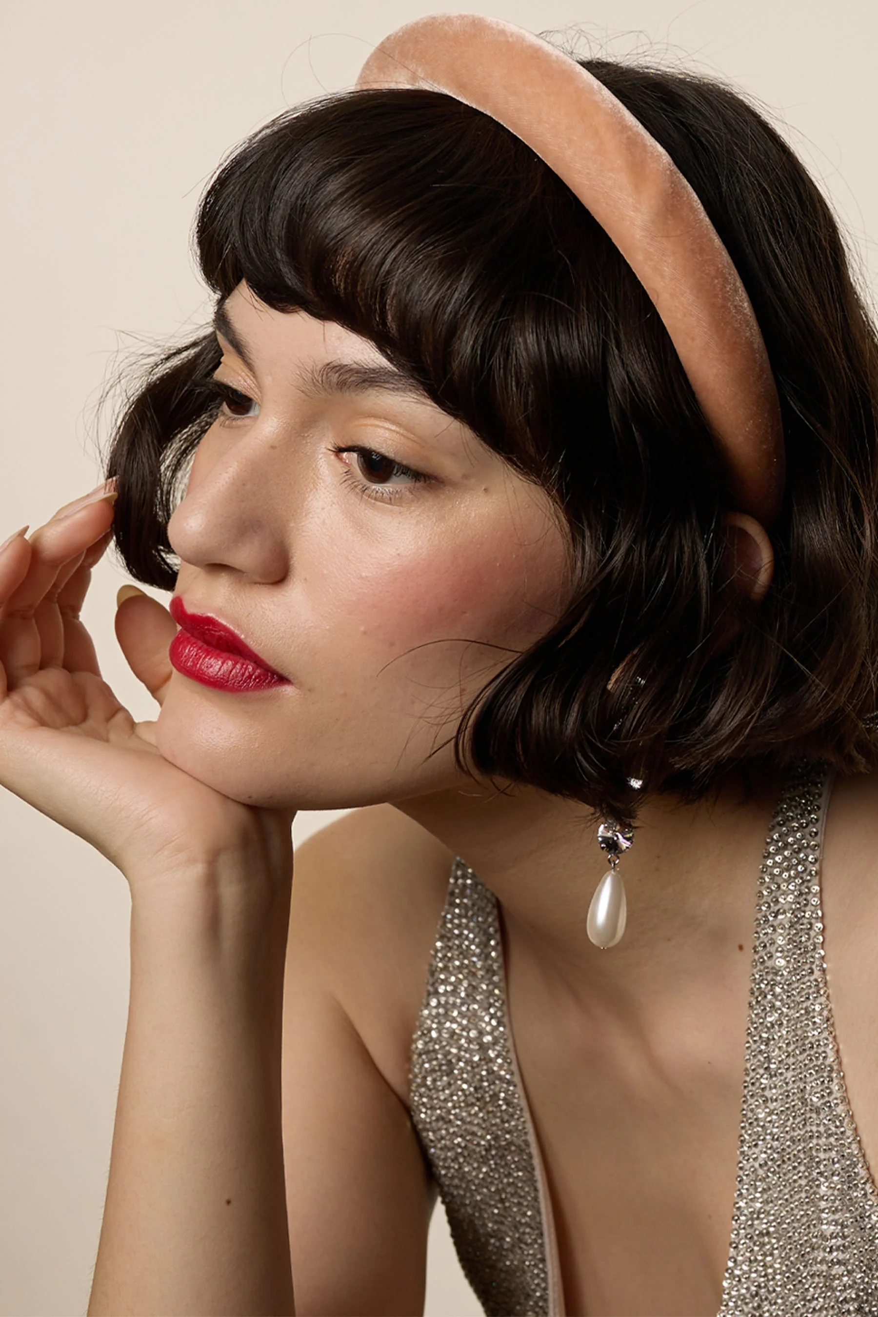 Heloise Velvet Padded Headband - Image 4
