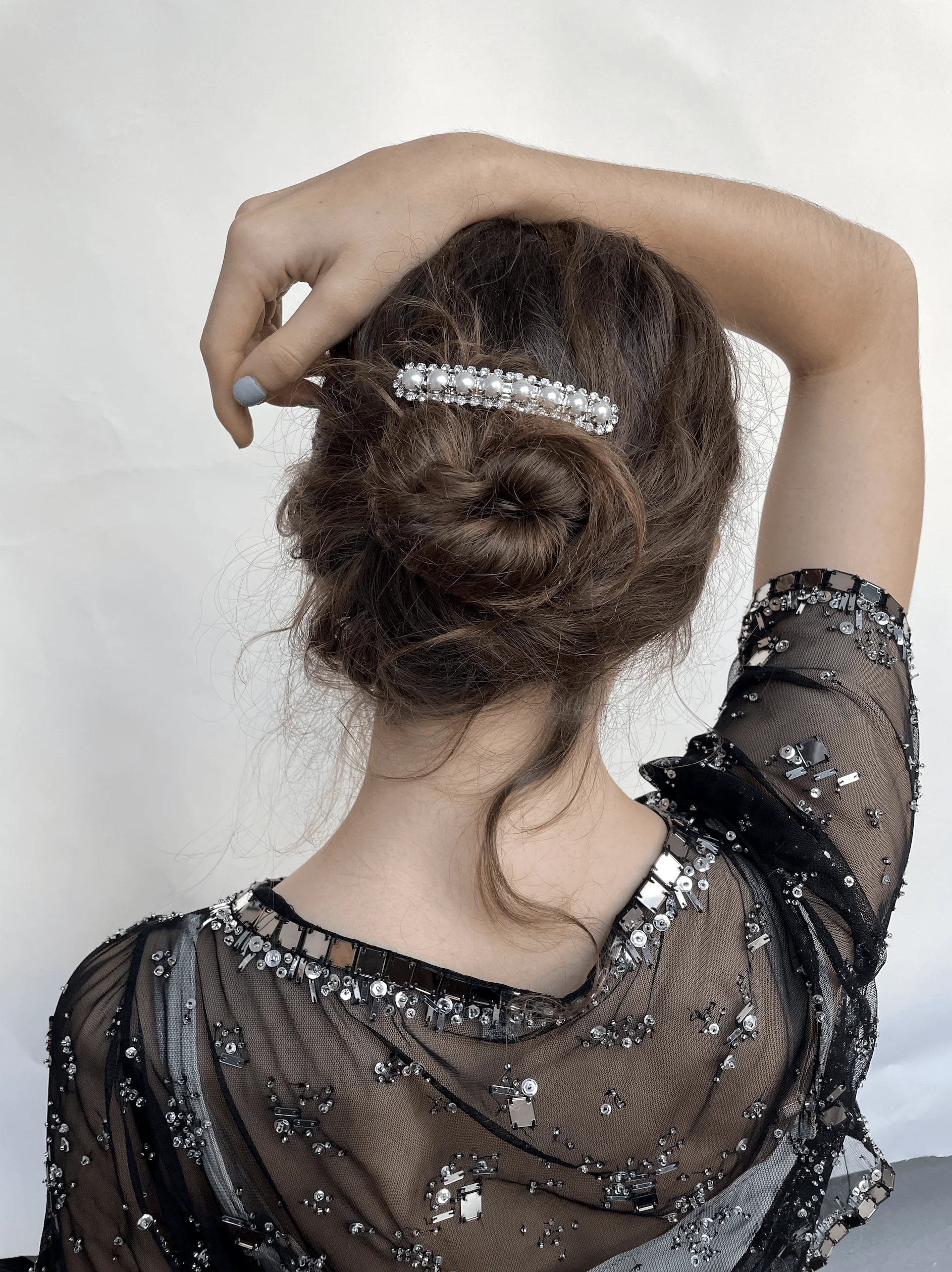 Jess Pearl and Crystal French Barrette - Image 2