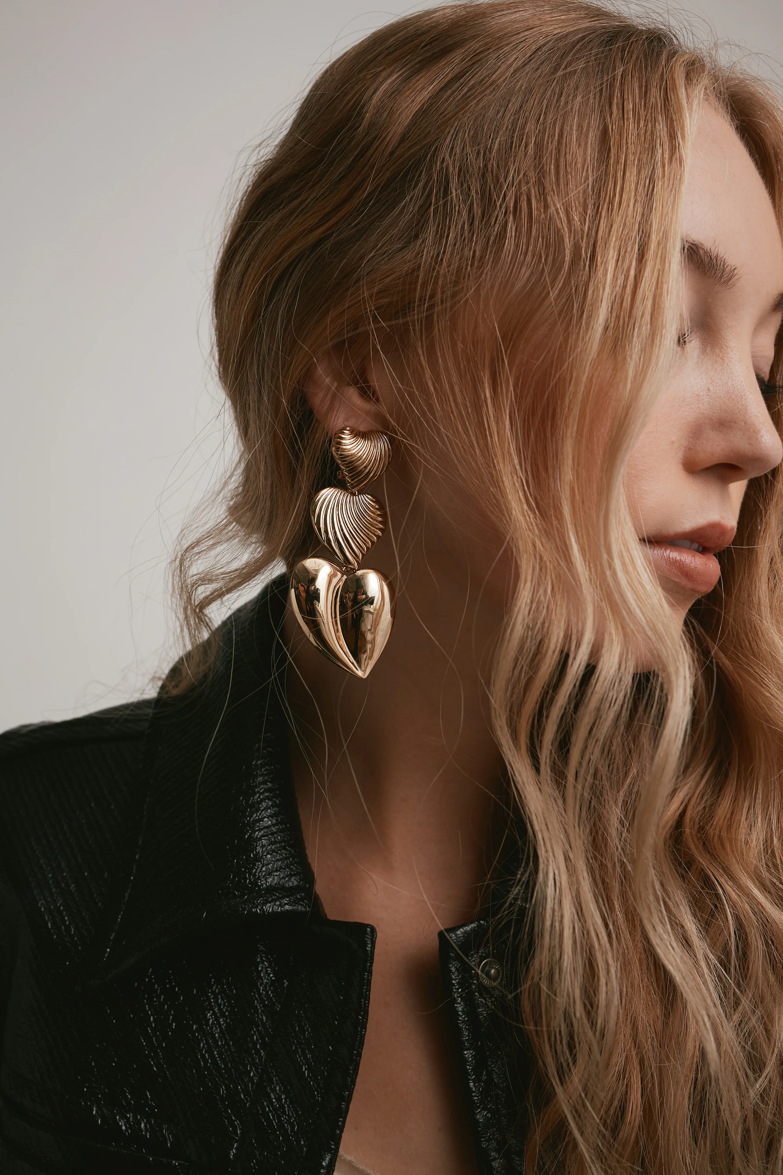Juliette Heart Drop Earrings - Image 5