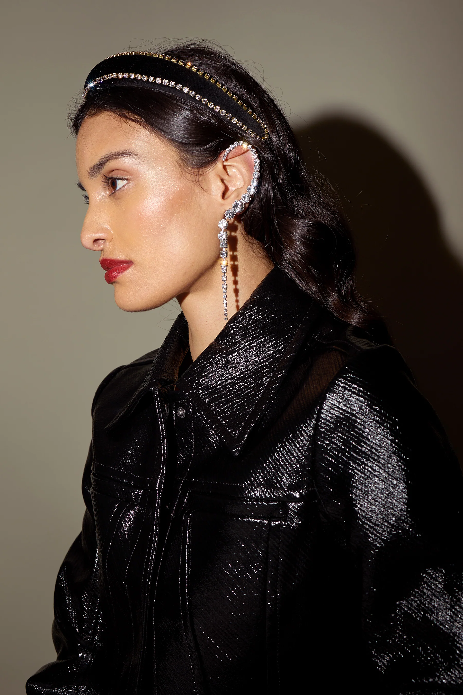 Leia Crystal Drip Ear Cuff - Image 3