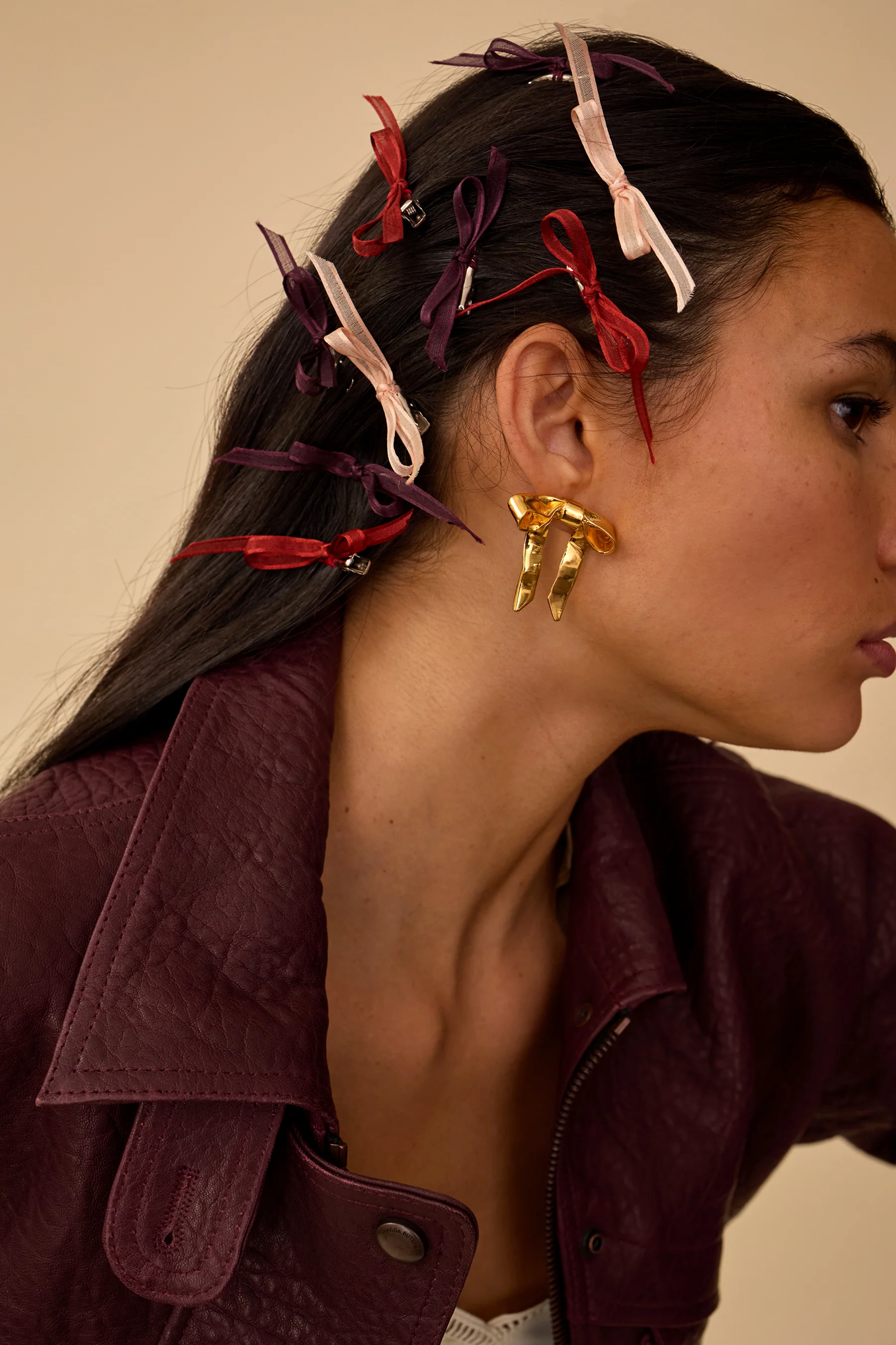 Mary Jane Bow Earrings - Image 5