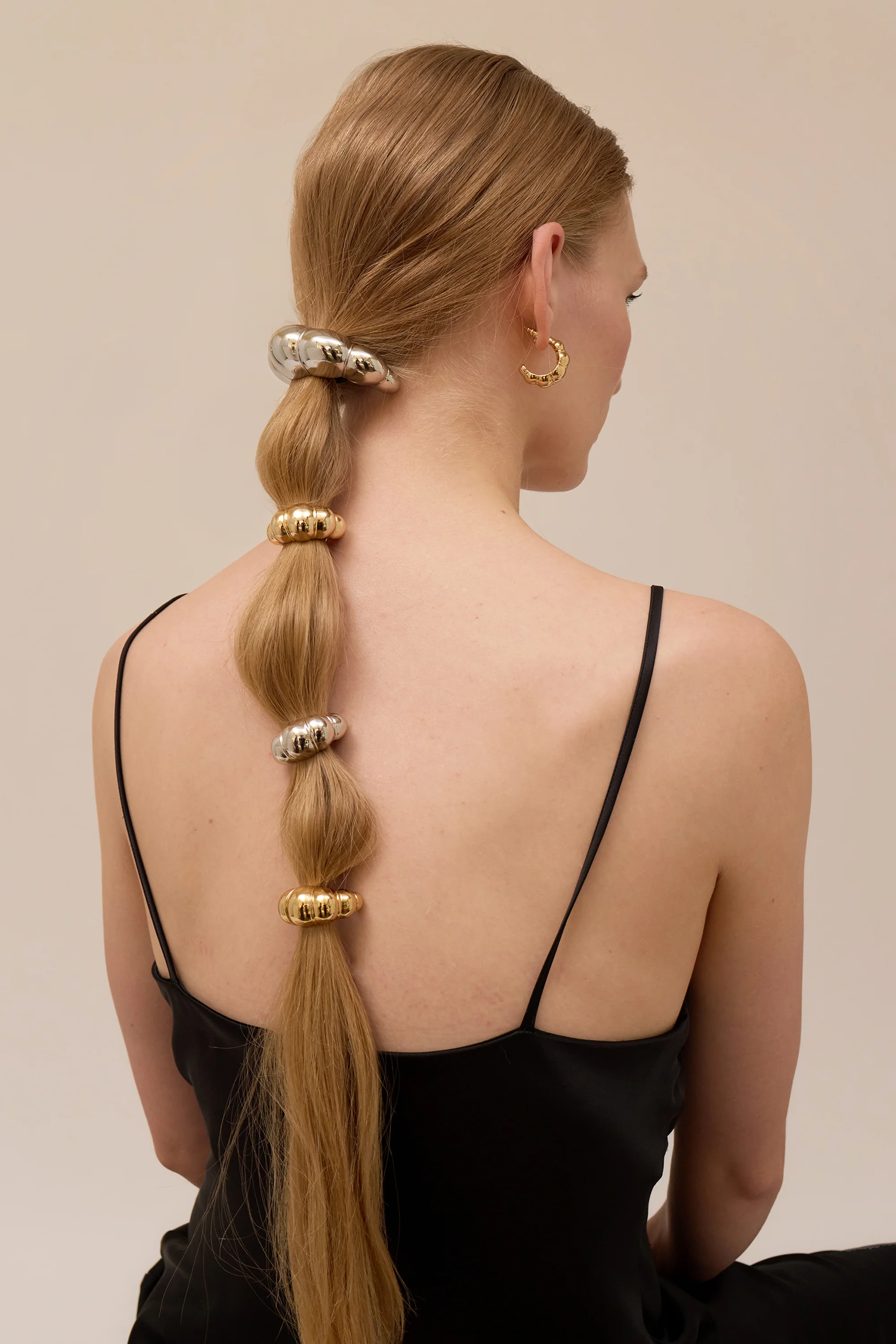 Mini Glossy Croissant Pony Cuff - Image 3