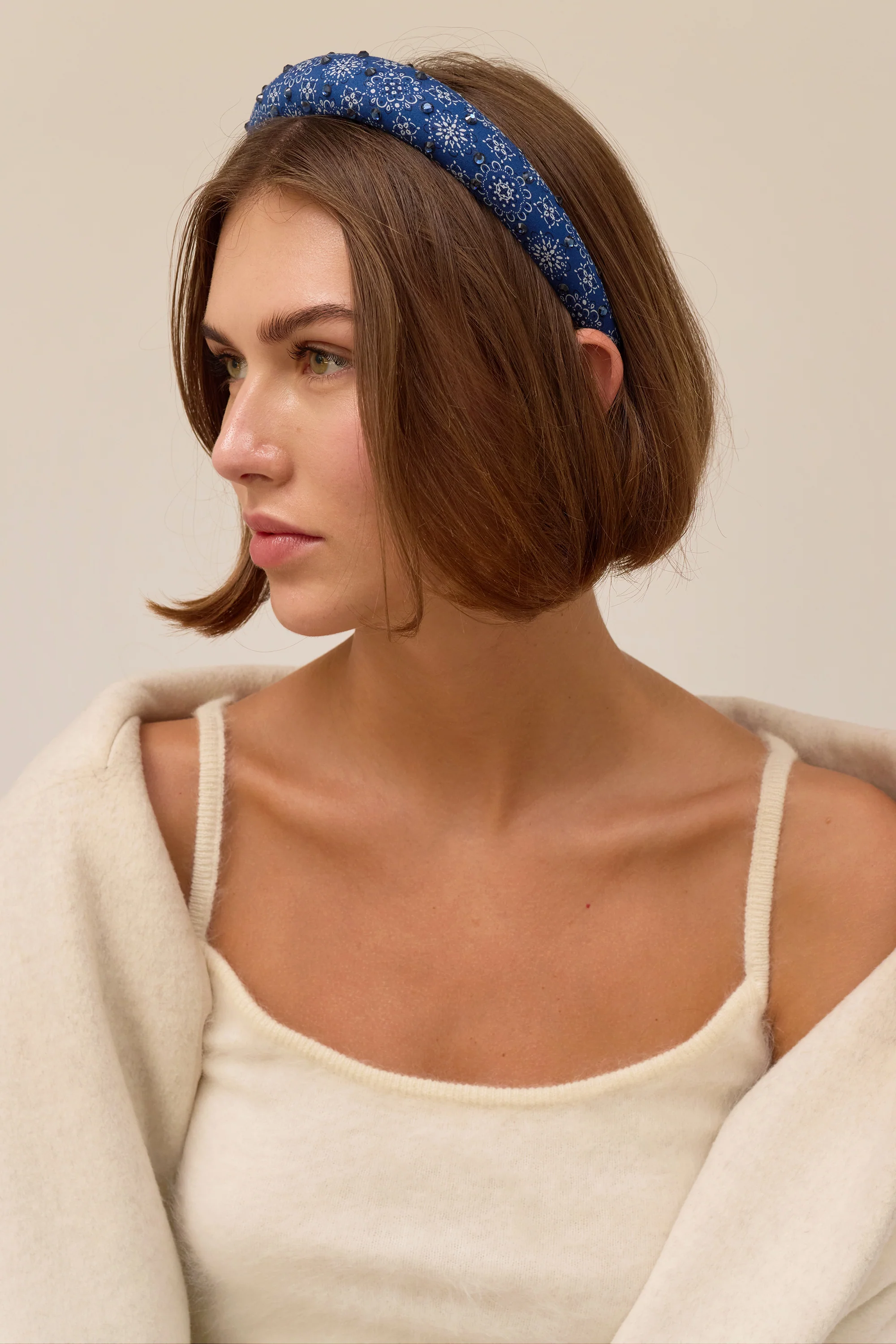 Paisley Crystal Padded Headband - Image 4