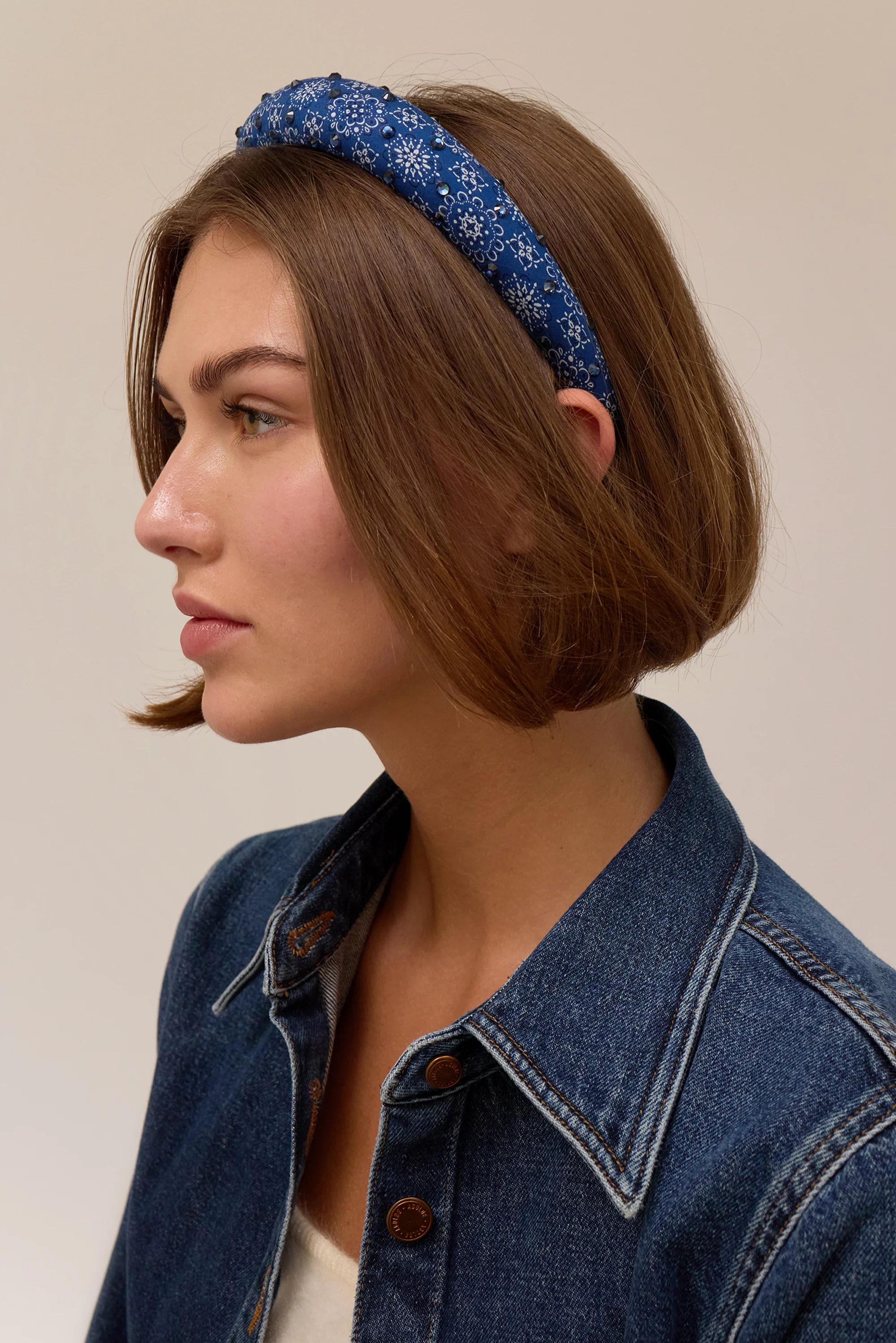 Paisley Crystal Padded Headband - Image 6