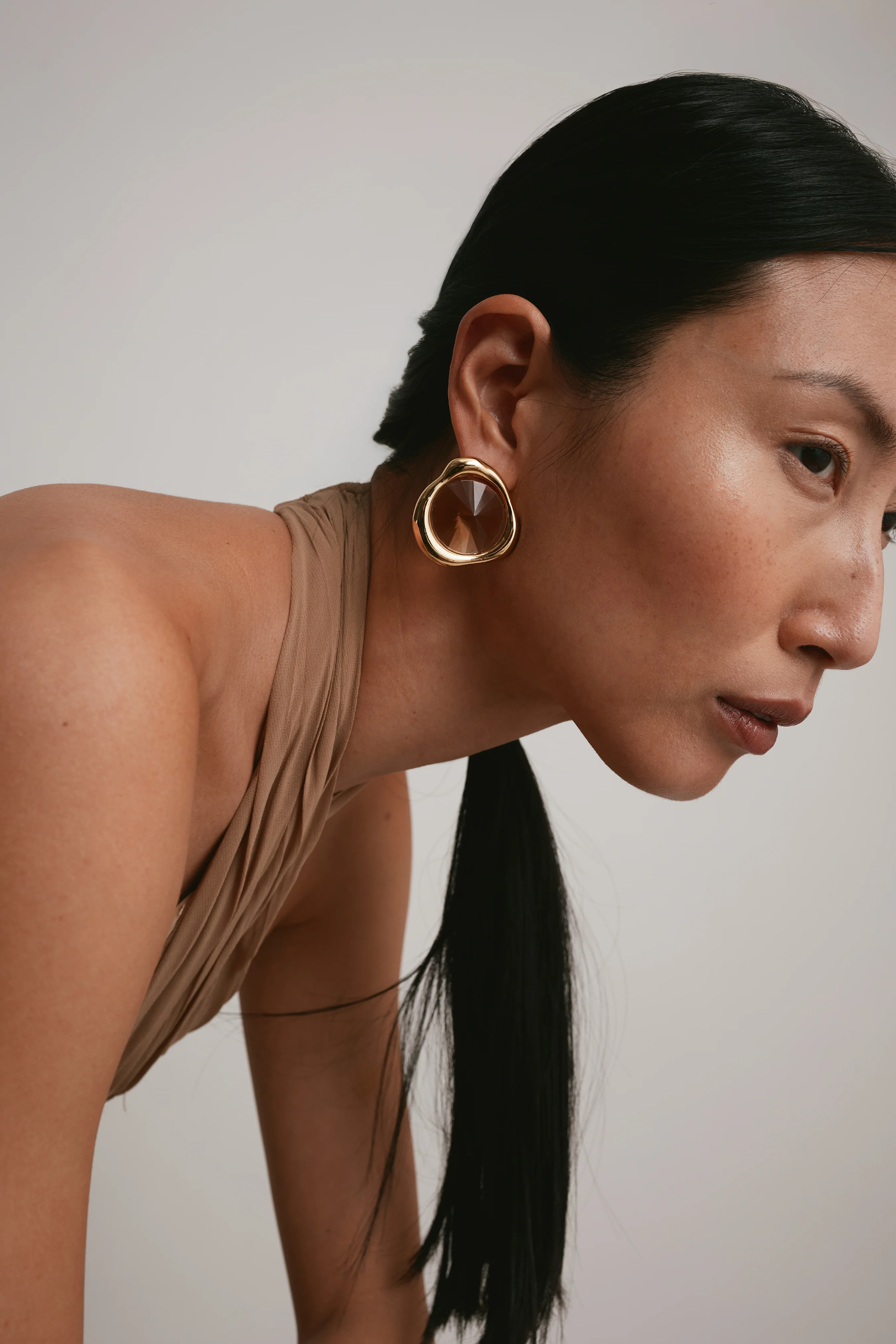Sloane Crystal Button Earrings - Image 5