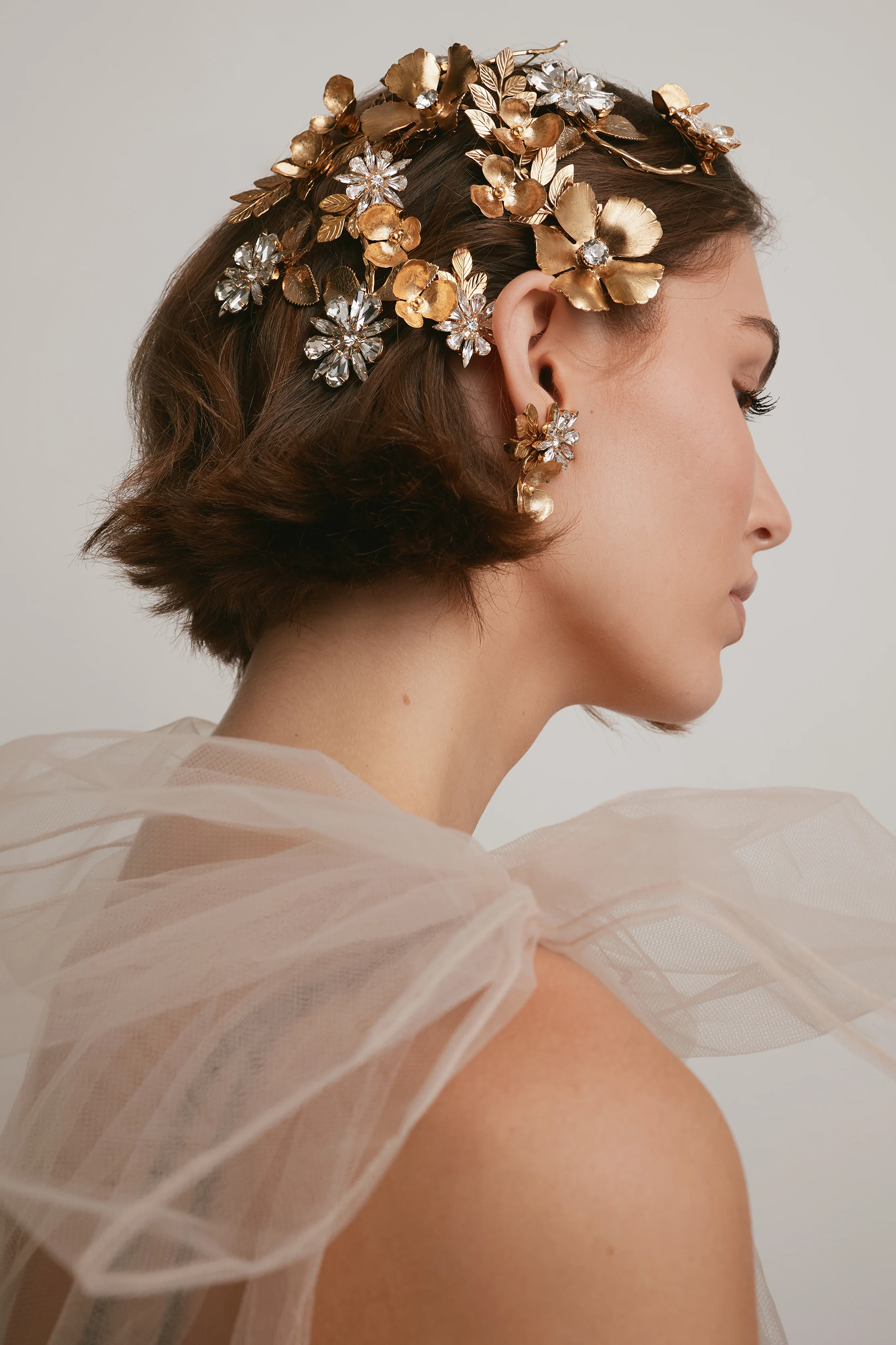Stella Crystal Floral Clip Set of 3 - Image 4